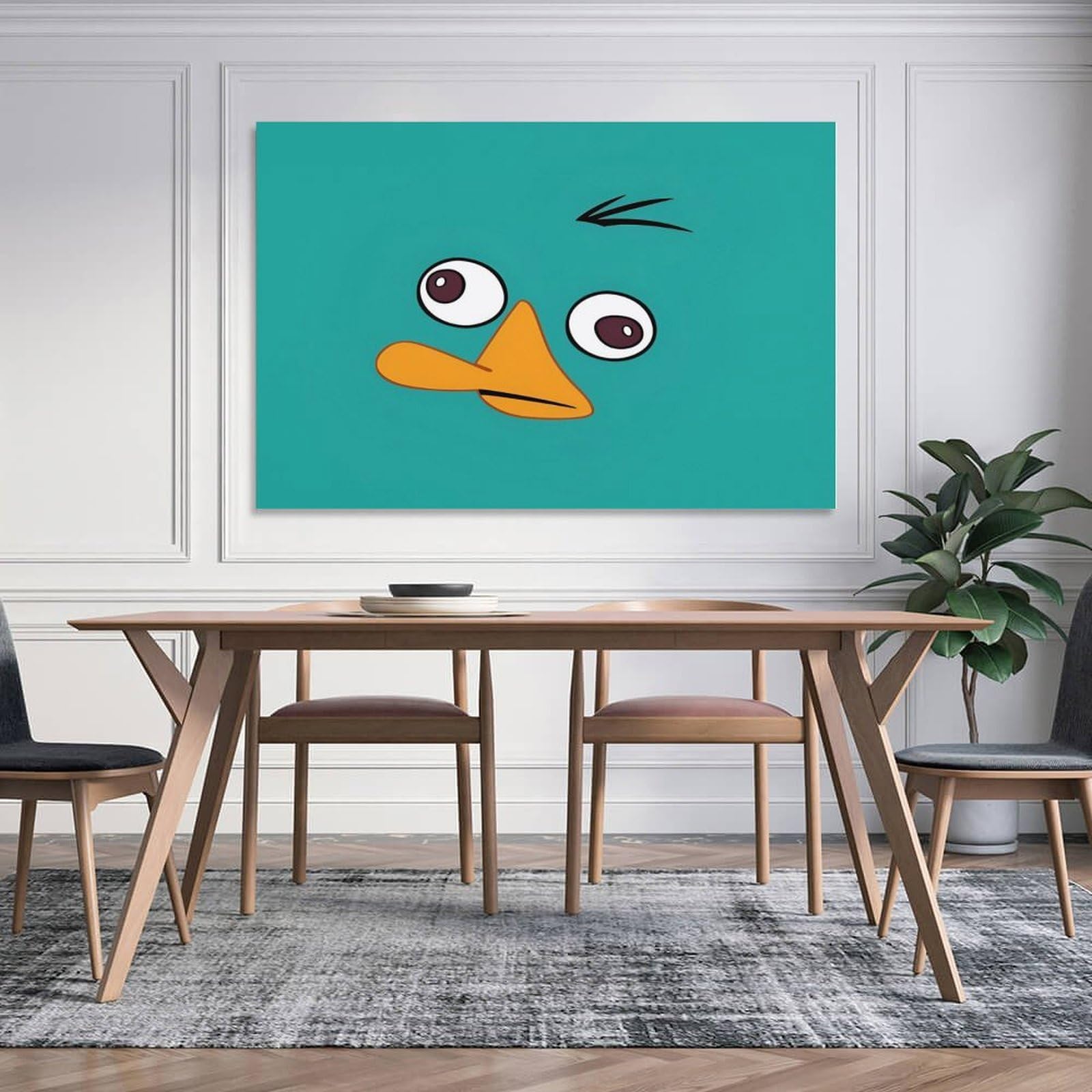 Amazon.co.jp: カモノハシペリー アートポスター 飾り絵 かわいい